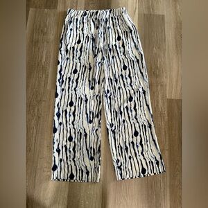 H&M Blue and White Striped Pants